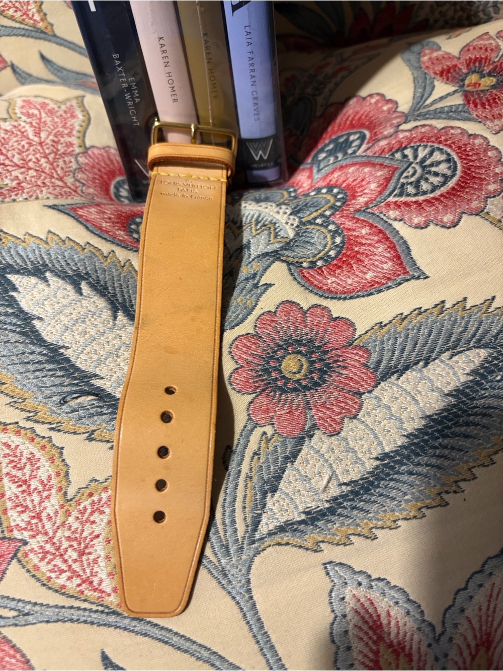Louis Vuitton Tan Leather Bouveliere with Brass Buckle EUC - Picture 3 of 4